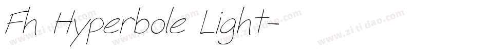 Fh Hyperbole Light字体转换